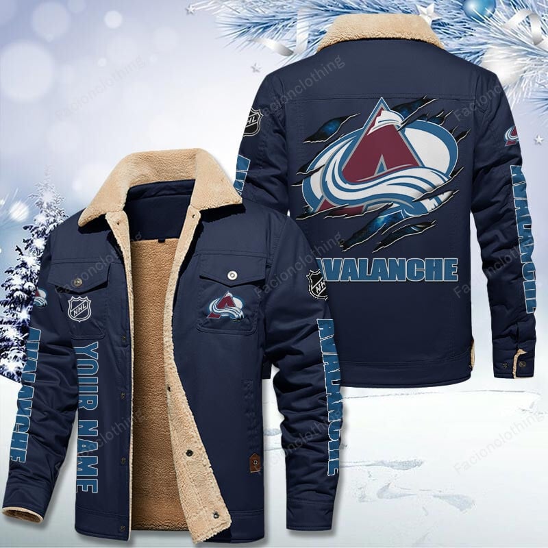 Sportswearmerch Colorado Avalanche NHL Personalized Cotton Jacket For Fan