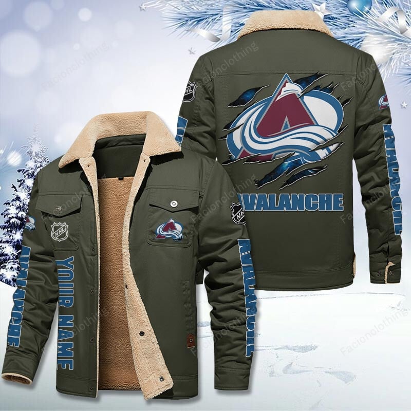 Sportswearmerch Colorado Avalanche NHL Personalized Cotton Jacket For Fan
