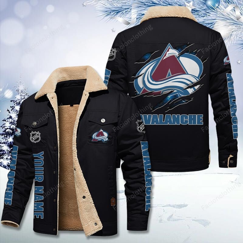 Sportswearmerch Colorado Avalanche NHL Personalized Cotton Jacket For Fan