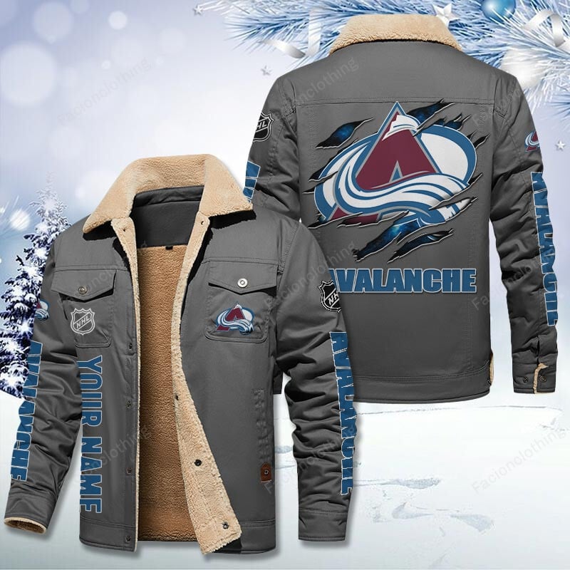 Sportswearmerch Colorado Avalanche NHL Personalized Cotton Jacket For Fan