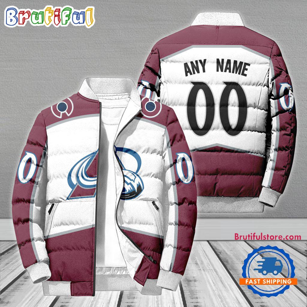 Sportswearmerch Colorado Avalanche NHL Personalized Puffer Jacket For Fan