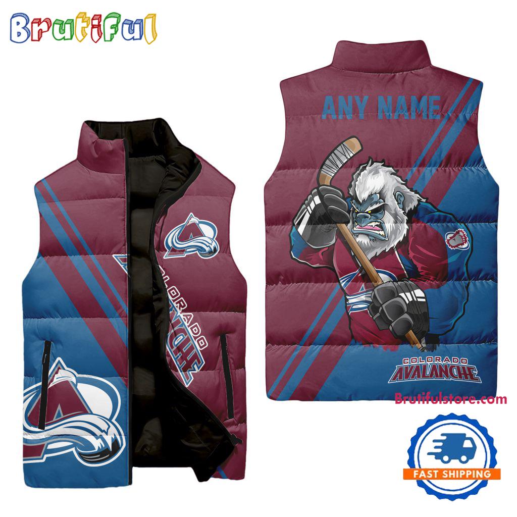 Sportswearmerch Colorado Avalanche NHL Sleeveless Puffer Jacket For Fan