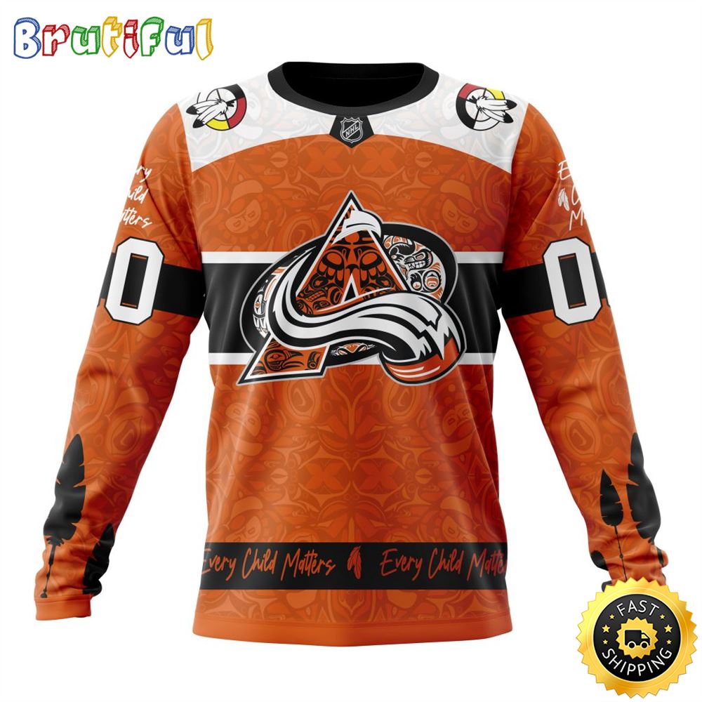 Sportswearmerch Colorado Avalanche NHL Support Child Lives Matter Personalized Sweater For Fan