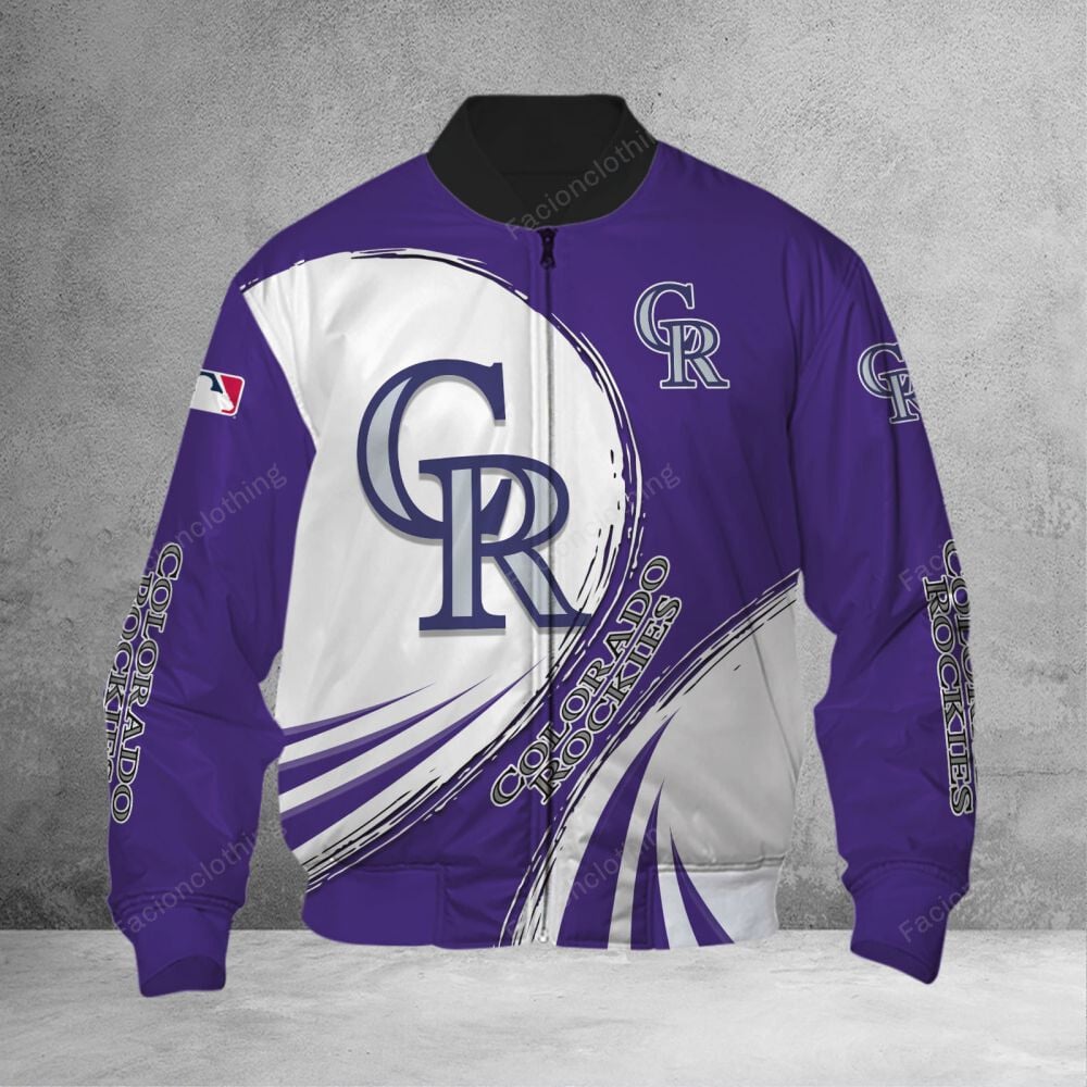 Sportswearmerch Colorado Rockies MLB Personalized Bomber Jacket For Fan