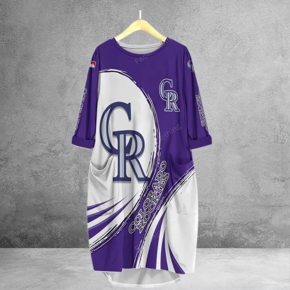 Sportswearmerch Colorado Rockies MLB Personalized Pocket Tanktop For Fan