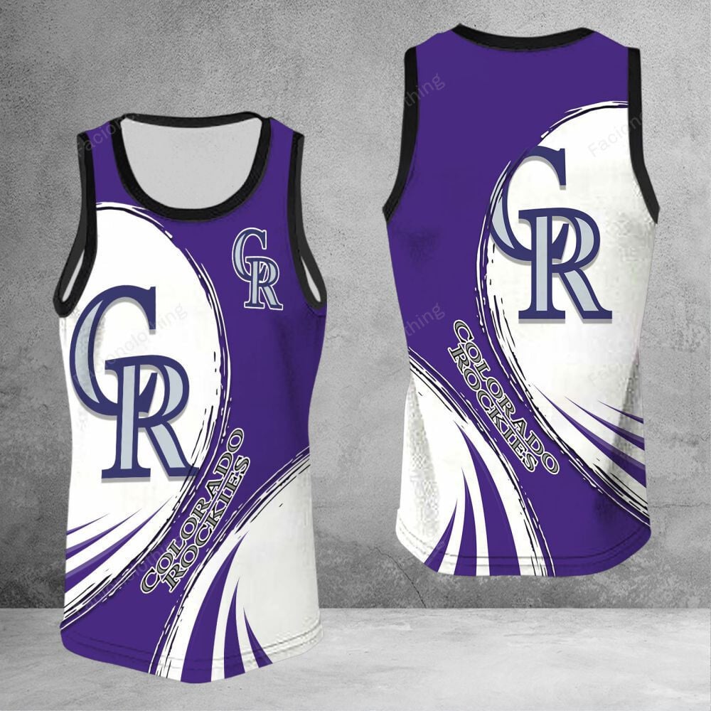 Sportswearmerch Colorado Rockies MLB Personalized Tanktop For Fan