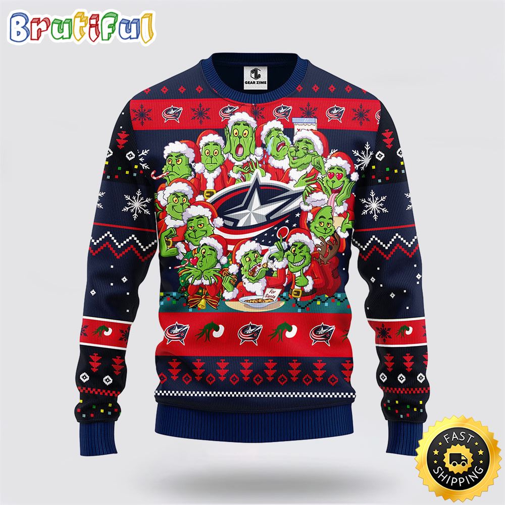 Sportswearmerch Columbus Blue Jackets NHL Christmas Sweater For Fan