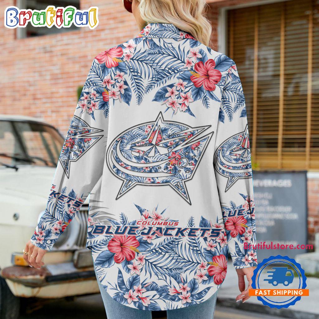 Sportswearmerch Columbus Blue Jackets NHL Special Hockey Women's Casual Shirt For Fan
