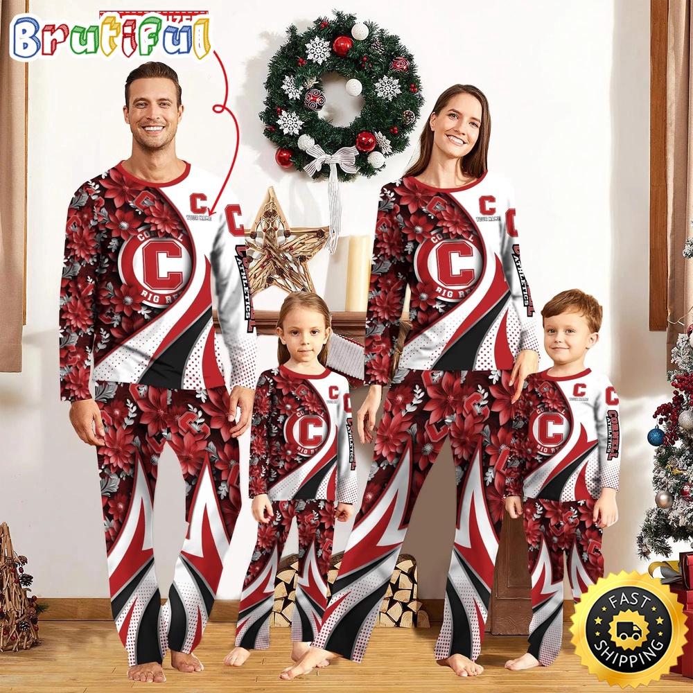 Sportswearmerch Cornell Big Red NCAA Flower Personalized Pajamas Family For Fan