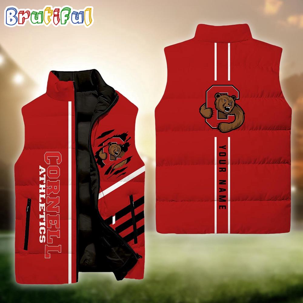 Sportswearmerch Cornell Big Red NCAA Personalized Sleeveless Down Puffer Jacket For Fan