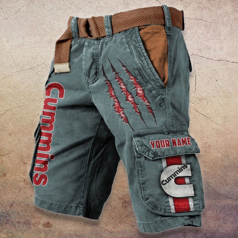 Sportswearmerch Cummins Truck Denim Short For Fan