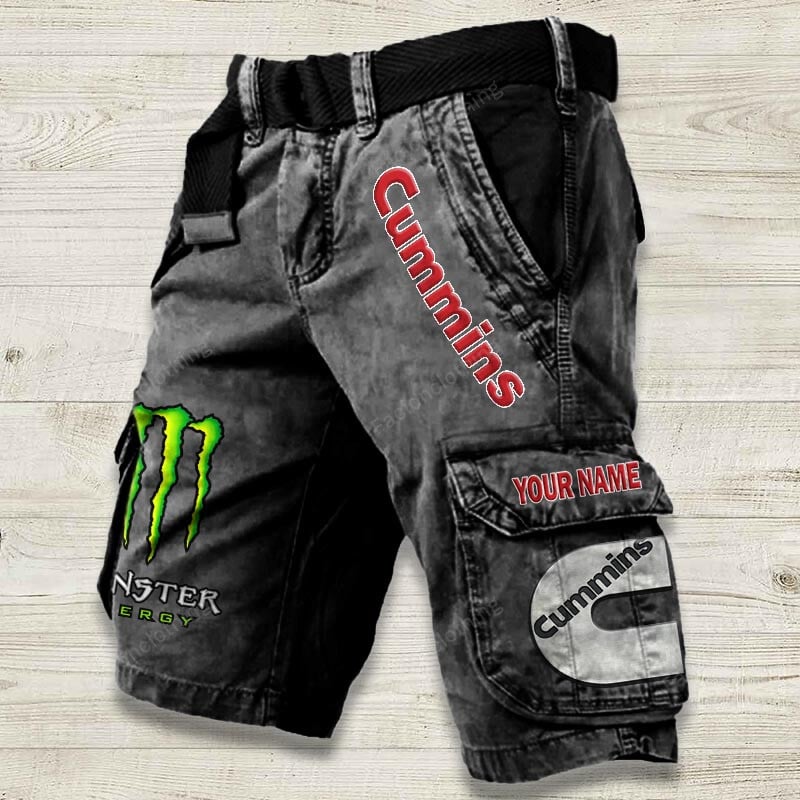 Sportswearmerch Cummins Truck Denim Short For Fan