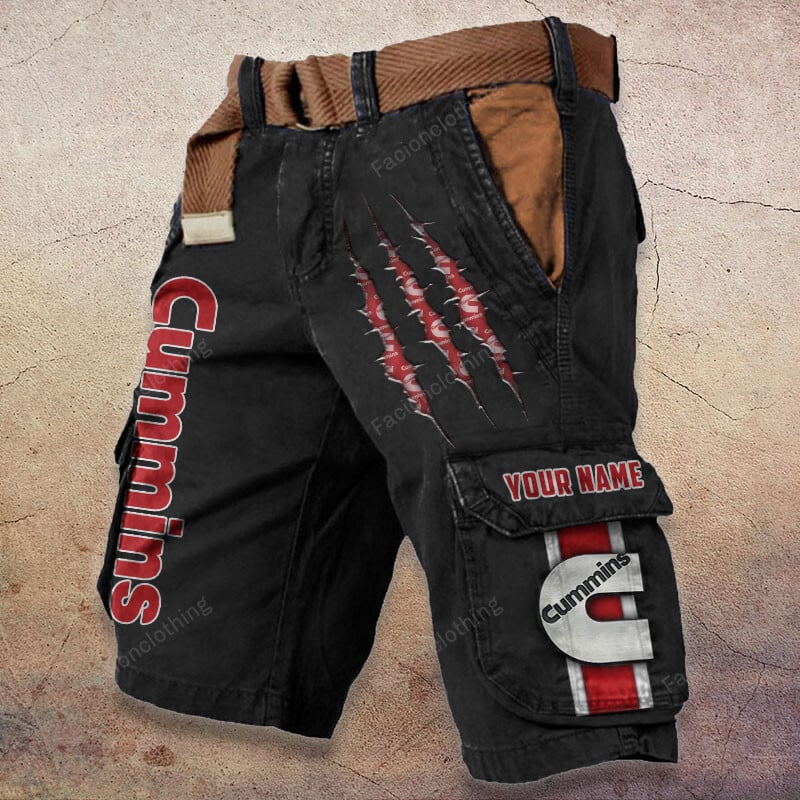 Sportswearmerch Cummins Truck Denim Short For Fan
