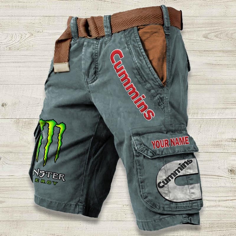 Sportswearmerch Cummins Truck Denim Short For Fan