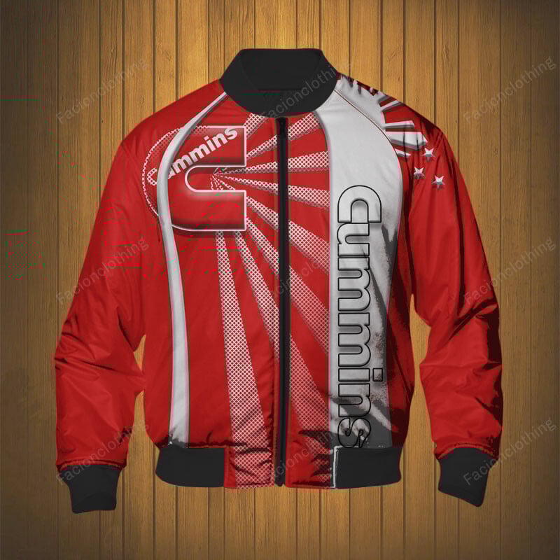 Sportswearmerch Cummins Truck Personalized Fashion Bomber Jacket For Fan
