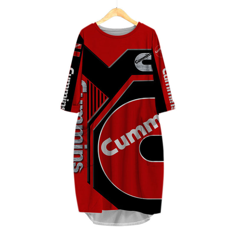 Sportswearmerch Cummins Truck Personalized Fashion Pocket Dress For Fan