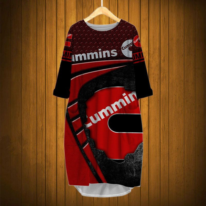 Sportswearmerch Cummins Truck Personalized Fashion Pocket Dress For Fan
