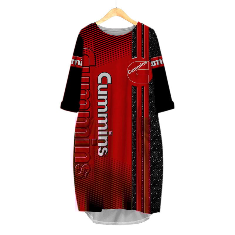 Sportswearmerch Cummins Truck Personalized Fashion Pocket Dress For Fan