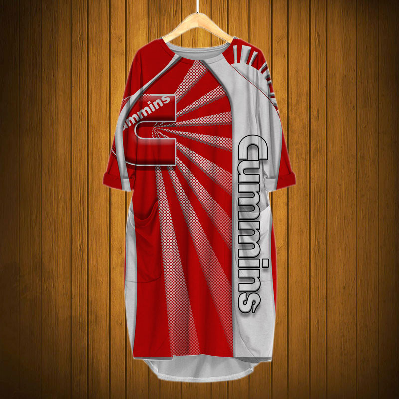 Sportswearmerch Cummins Truck Personalized Fashion Pocket Dress For Fan