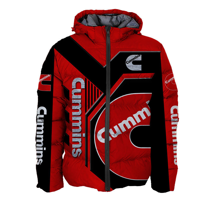 Sportswearmerch Cummins Truck Personalized Fashion Puffer Jacket For Fan