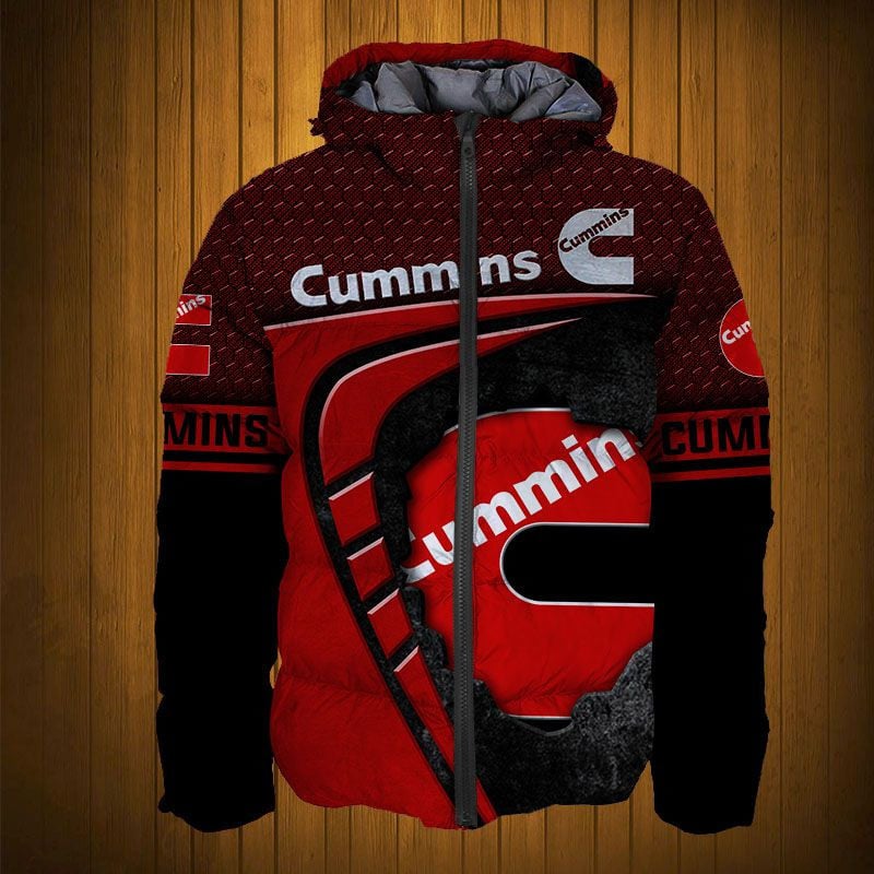 Sportswearmerch Cummins Truck Personalized Fashion Puffer Jacket For Fan