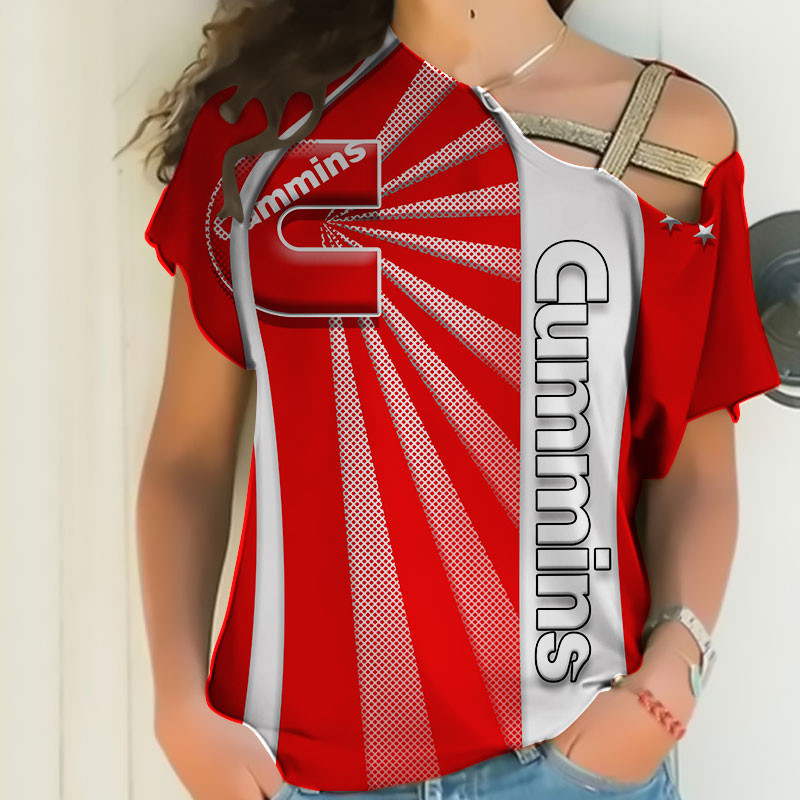 Sportswearmerch Cummins Truck Personalized Fashion Strapless Short Sleeve For Fan