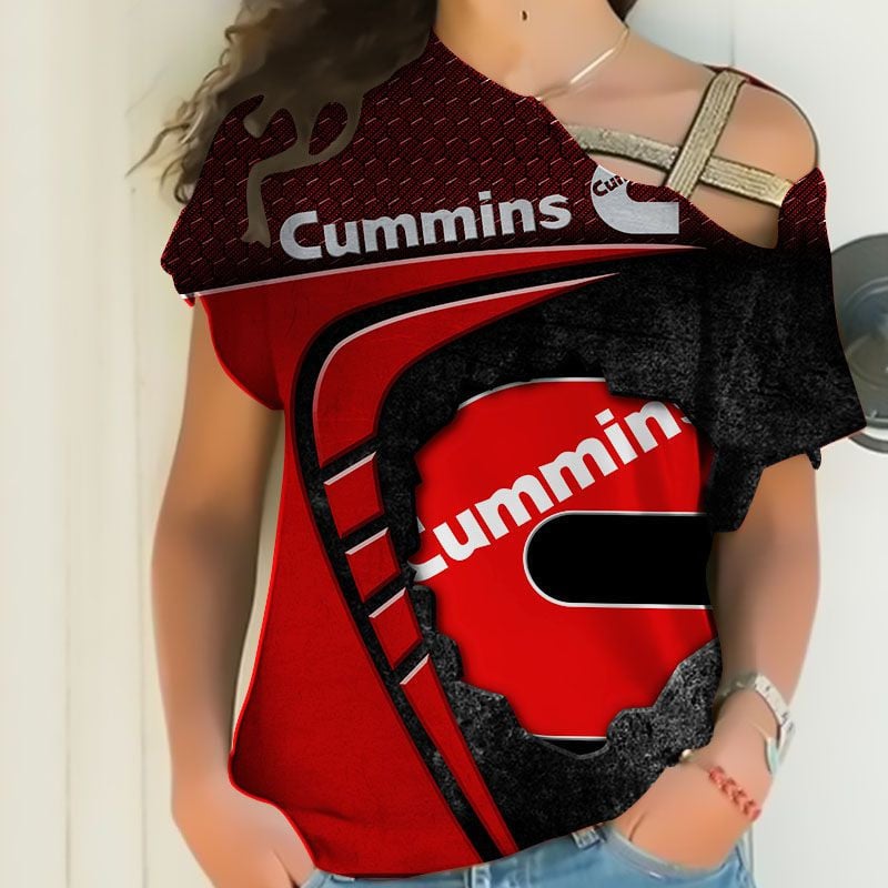 Sportswearmerch Cummins Truck Personalized Fashion Strapless Short Sleeve For Fan