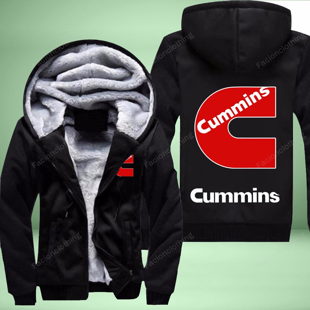 Sportswearmerch Cummins Truck Personalized Fleece Zip Hoodie Jacket For Fan