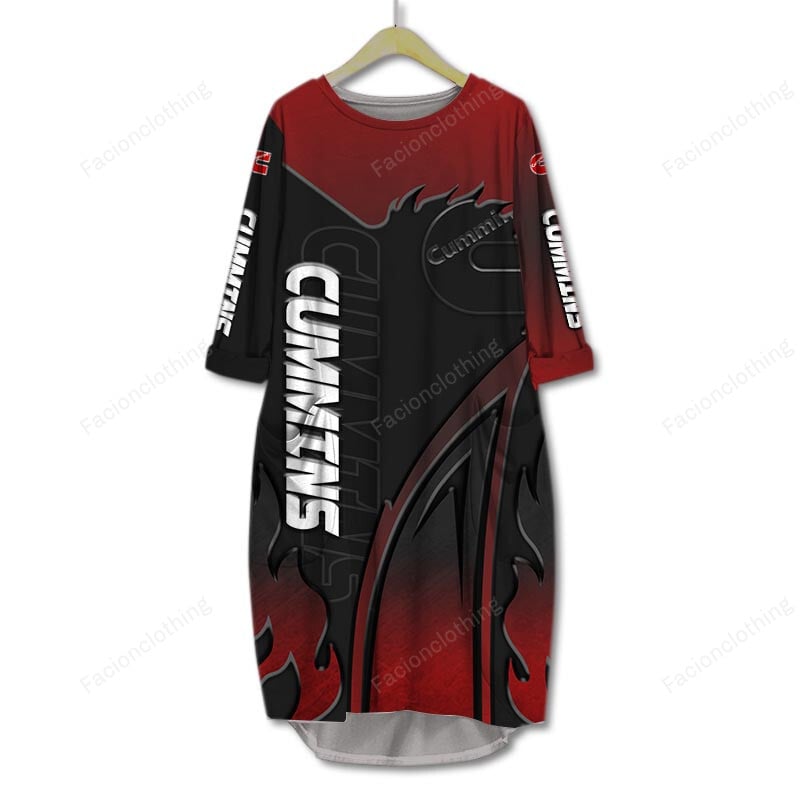 Sportswearmerch Cummins Truck Personalized Pocket Dress For Fan