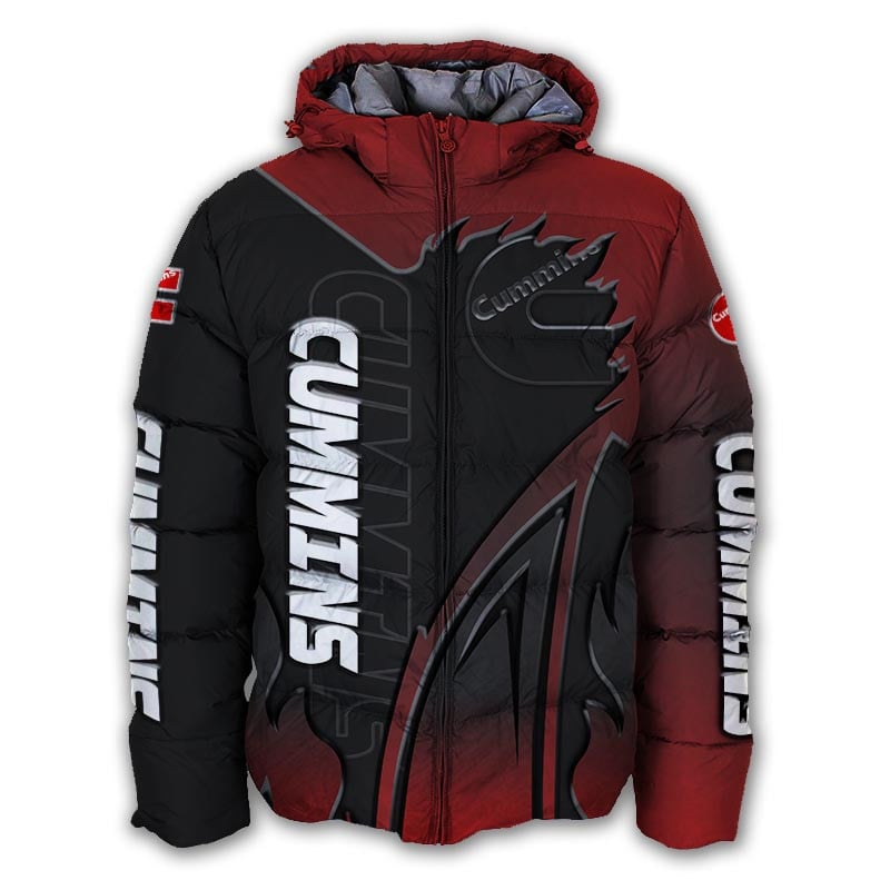 Sportswearmerch Cummins Truck Personalized Puffer Jacket For Fan