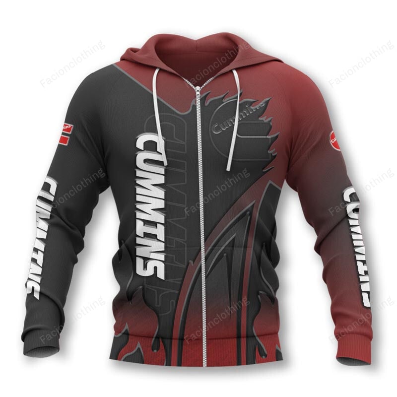 Sportswearmerch Cummins Truck Personalized Zip Hoodie For Fan