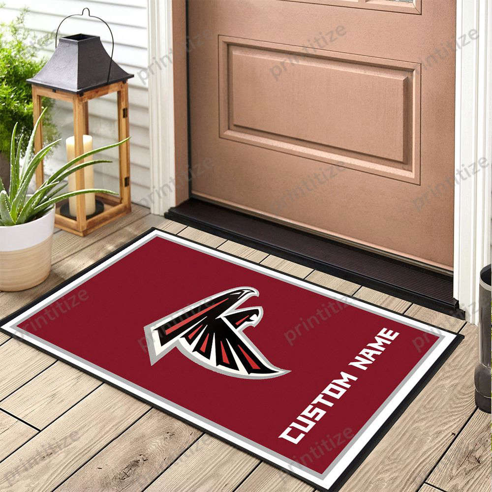 Sportswearmerch Custom Name Atlanta Falcons NFL Doormat For Fan