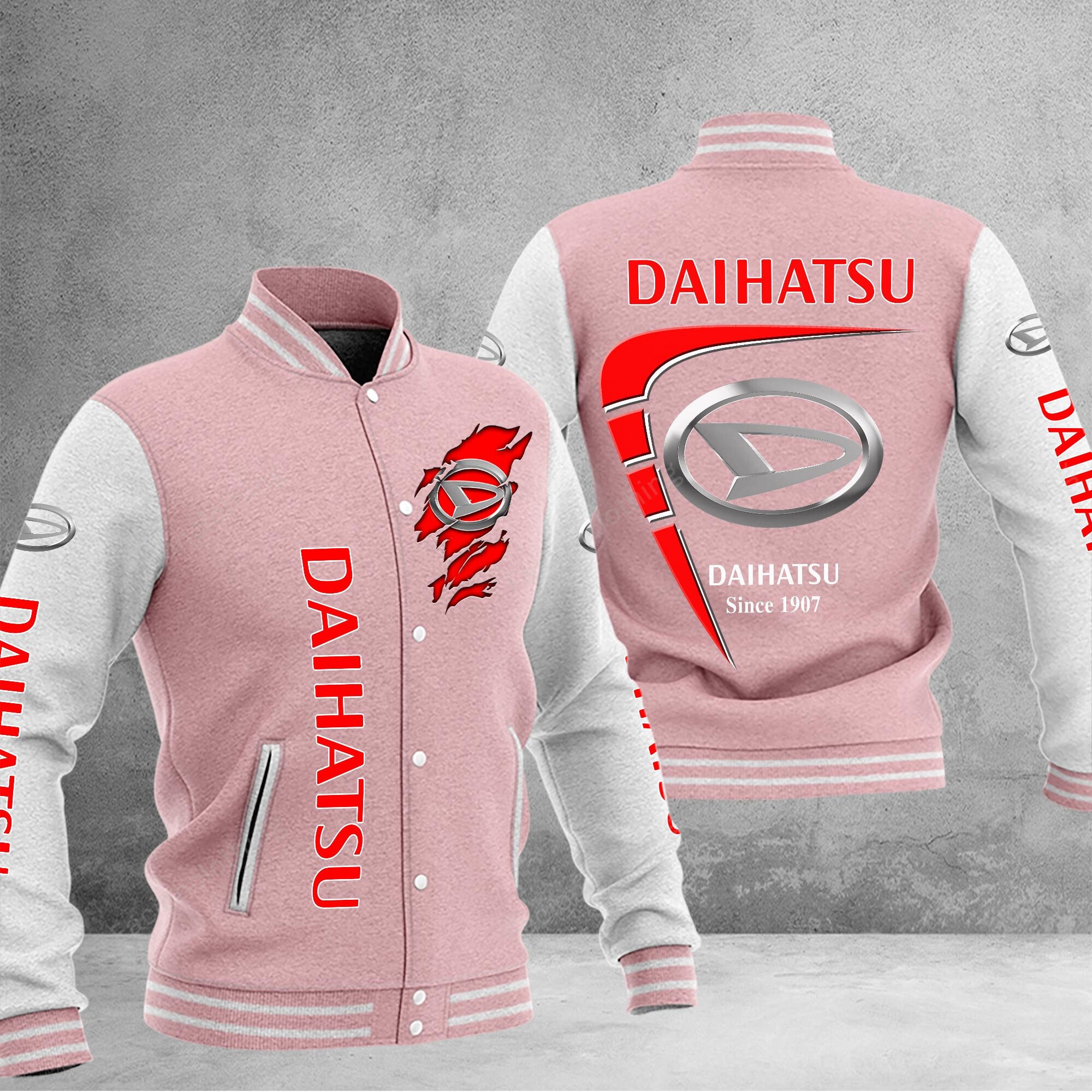 Sportswearmerch Daihatsu Car Personalized Baseball Jacket For Fan