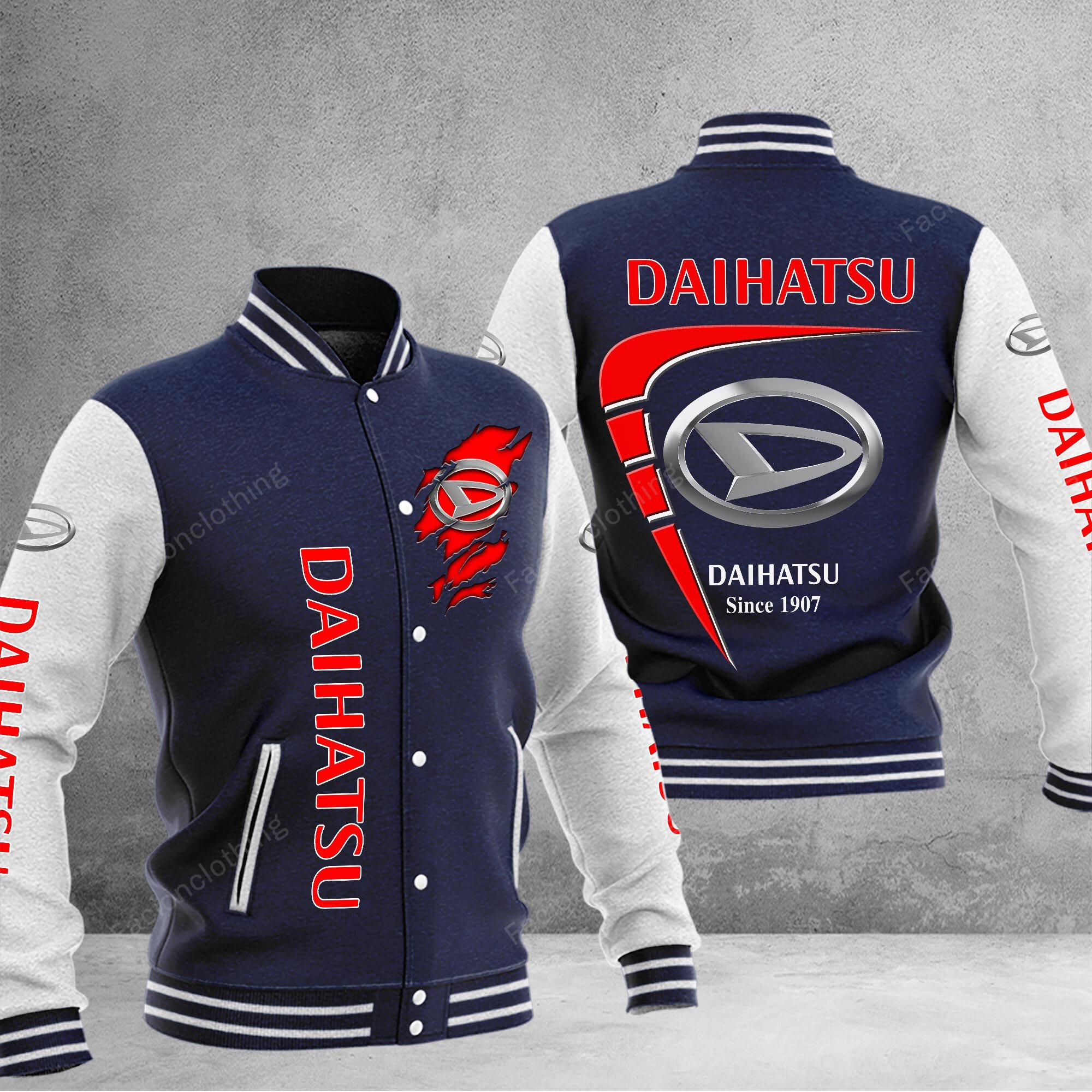 Sportswearmerch Daihatsu Car Personalized Baseball Jacket For Fan