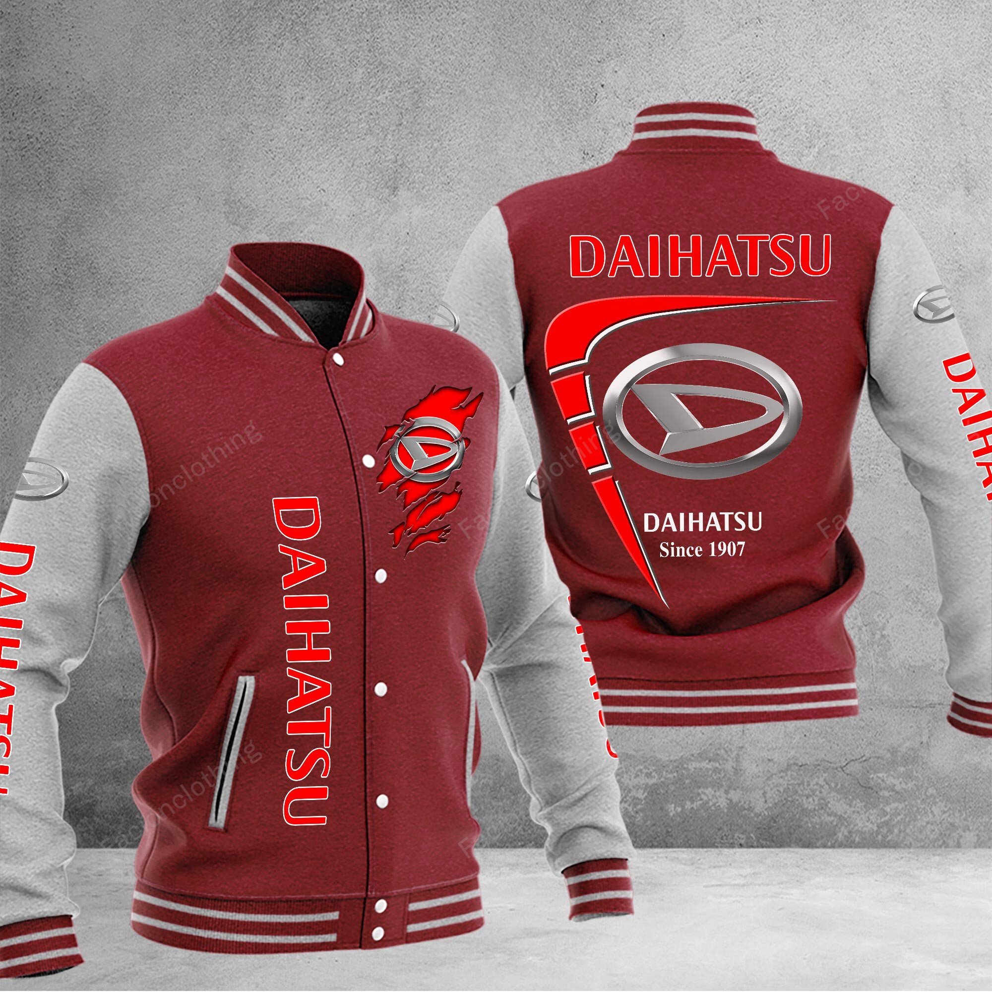 Sportswearmerch Daihatsu Car Personalized Baseball Jacket For Fan