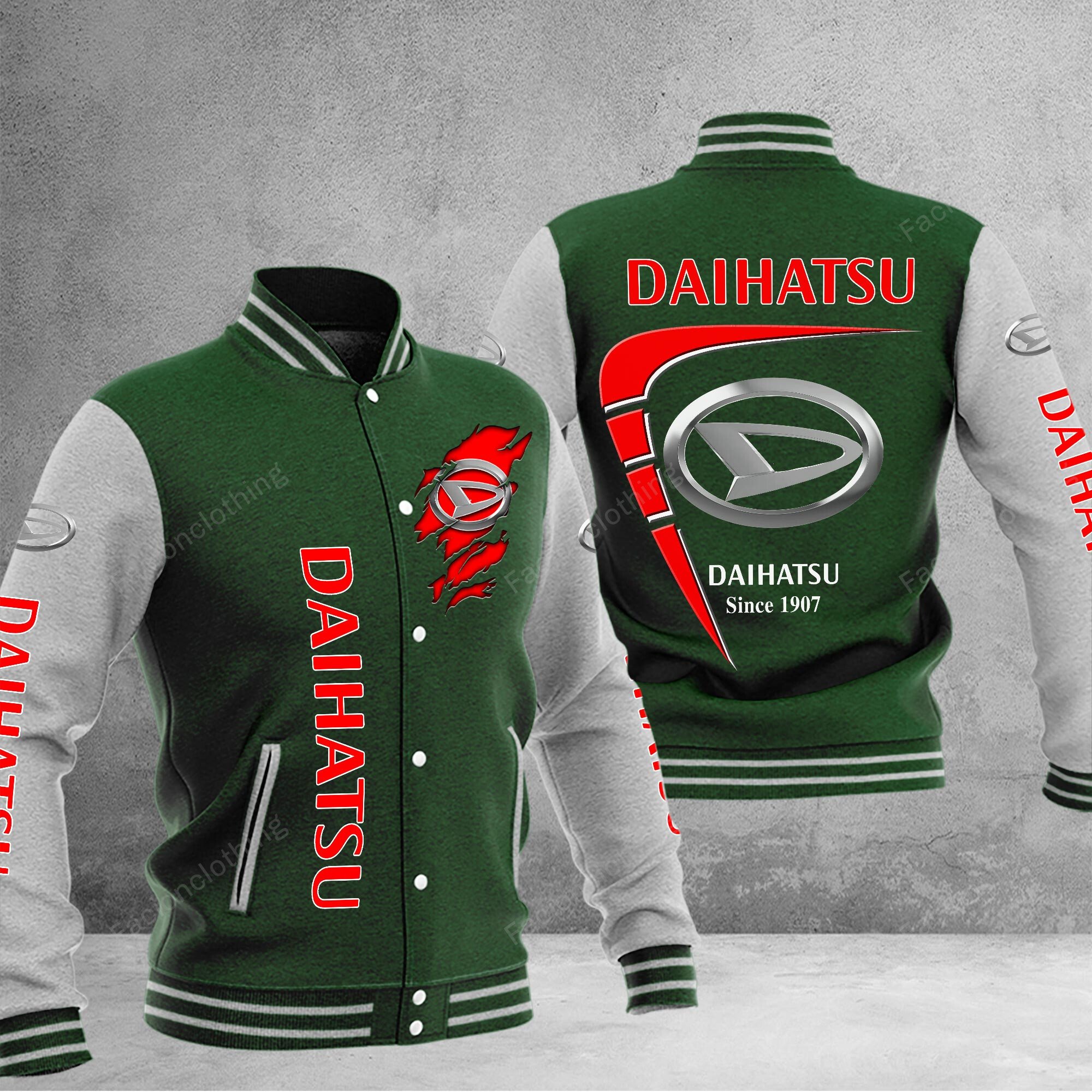 Sportswearmerch Daihatsu Car Personalized Baseball Jacket For Fan