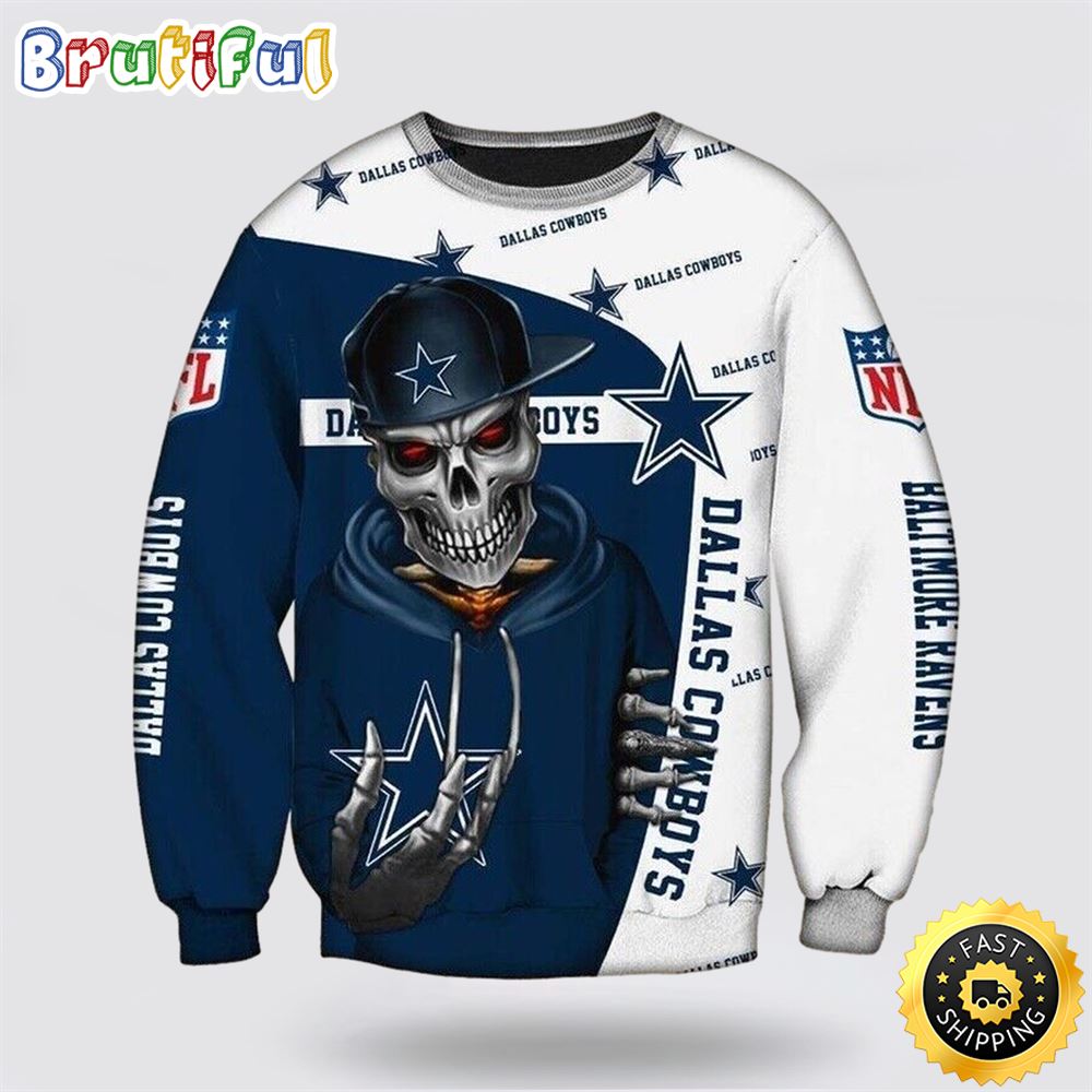 Sportswearmerch Dallas Cowboys NFL Crewneck Sweater For Fan