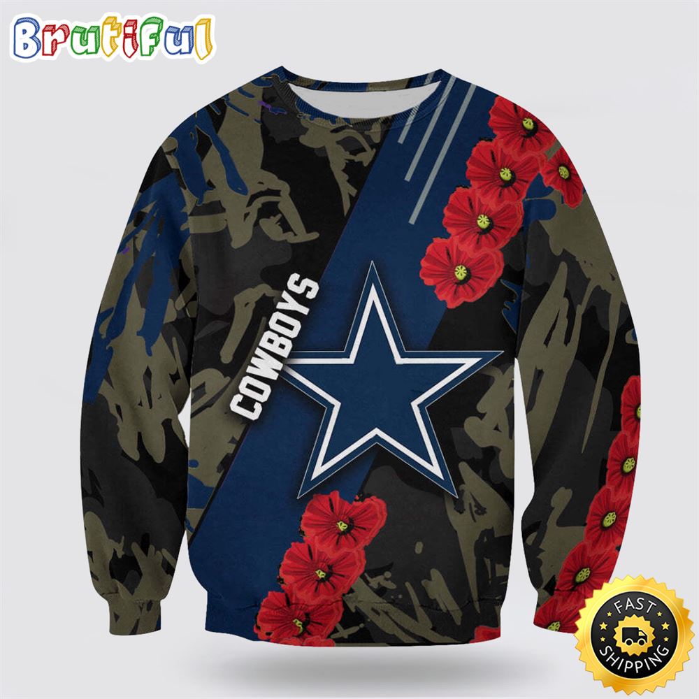 Sportswearmerch Dallas Cowboys NFL Crewneck Sweater For Fan