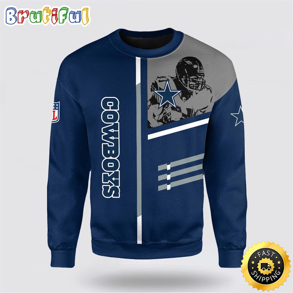 Sportswearmerch Dallas Cowboys NFL Crewneck Sweater For Fan