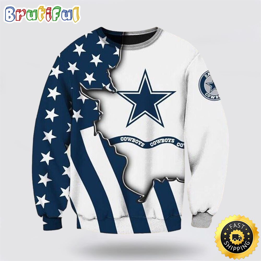 Sportswearmerch Dallas Cowboys NFL Crewneck Sweater For Fan