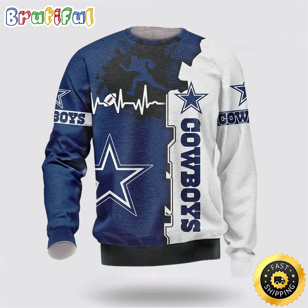 Sportswearmerch Dallas Cowboys NFL Crewneck Sweater For Fan