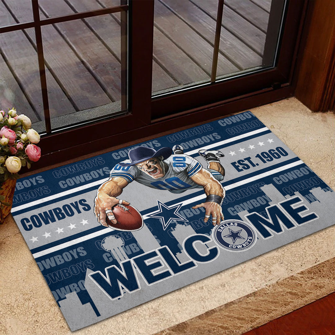 Sportswearmerch Dallas Cowboys NFL Custom Doormat For Fan