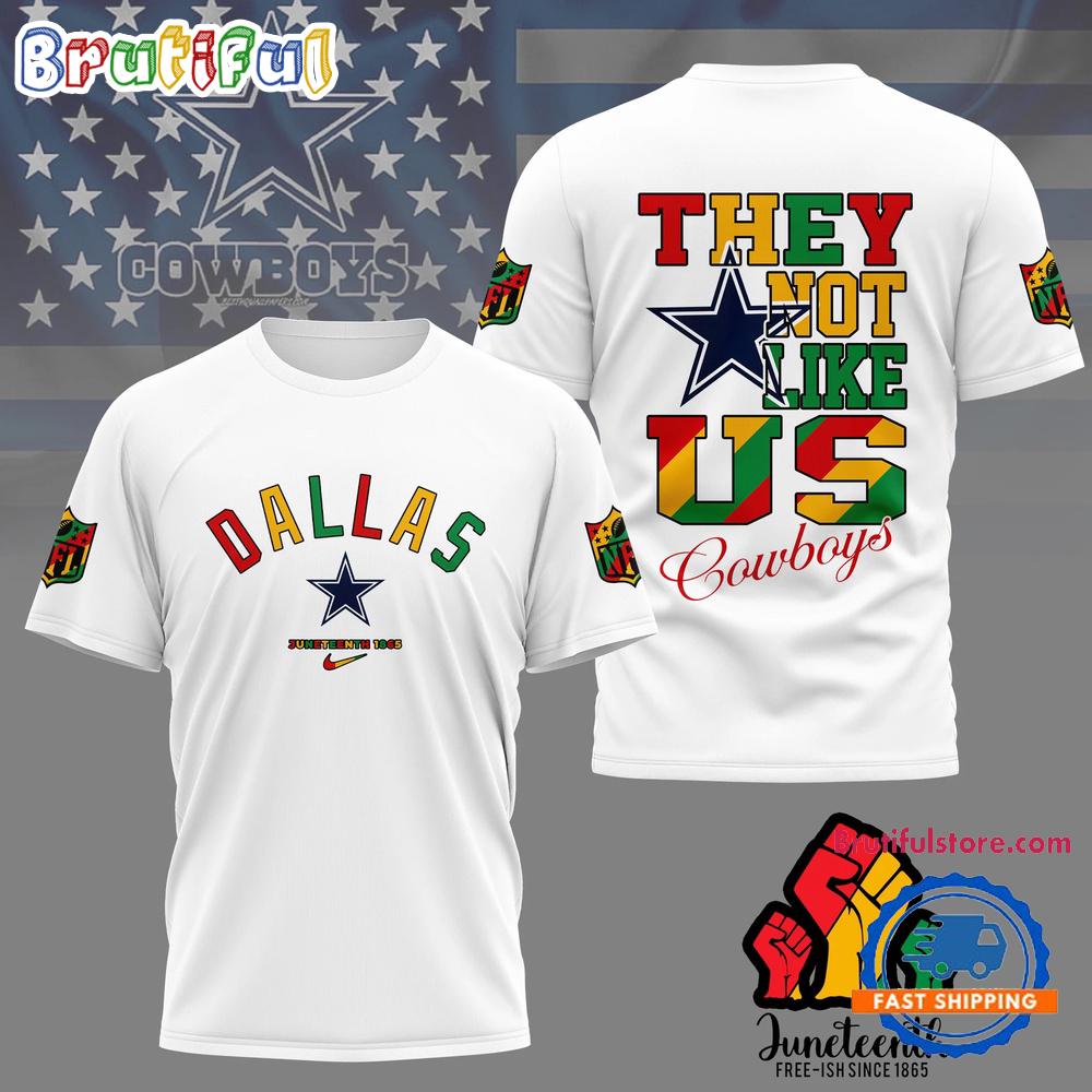 Sportswearmerch Dallas Cowboys NFL Juneteenth Freedom Day T-Shirt For Fan