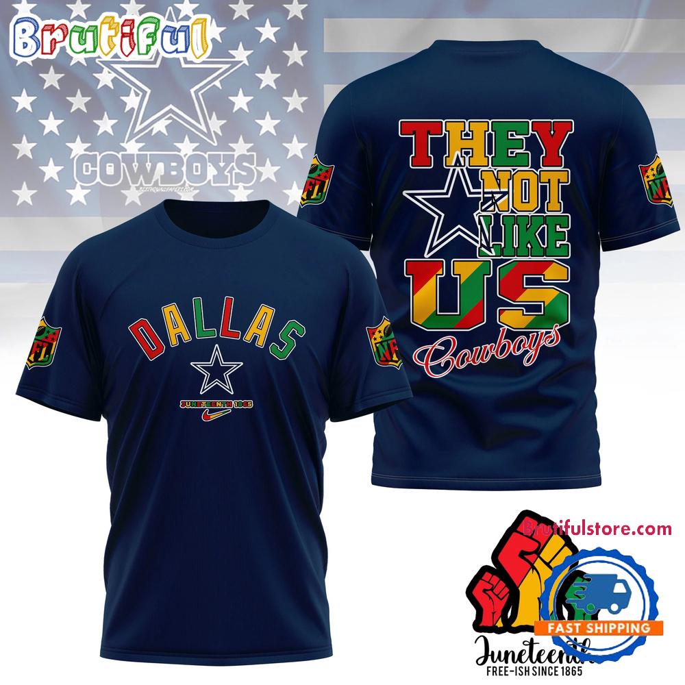 Sportswearmerch Dallas Cowboys NFL Juneteenth Freedom Day Unisex T-Shirt For Fan