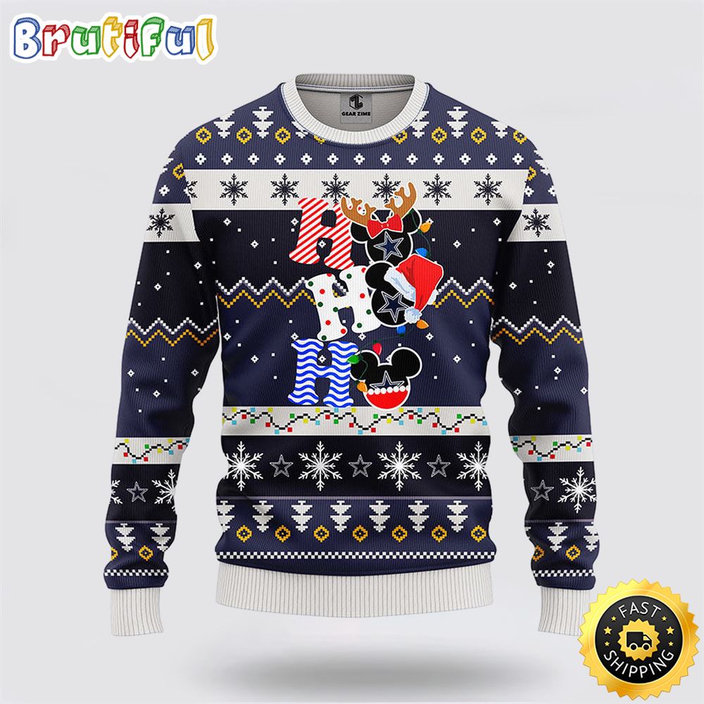 Sportswearmerch Dallas Cowboys NFL Mickey Ugly Christmas Sweater For Fan