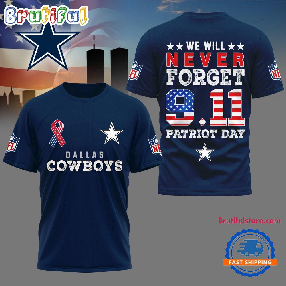Sportswearmerch Dallas Cowboys NFL NFL And We Will Never Forget 9 11 Patriot Day T-Shirt For Fan