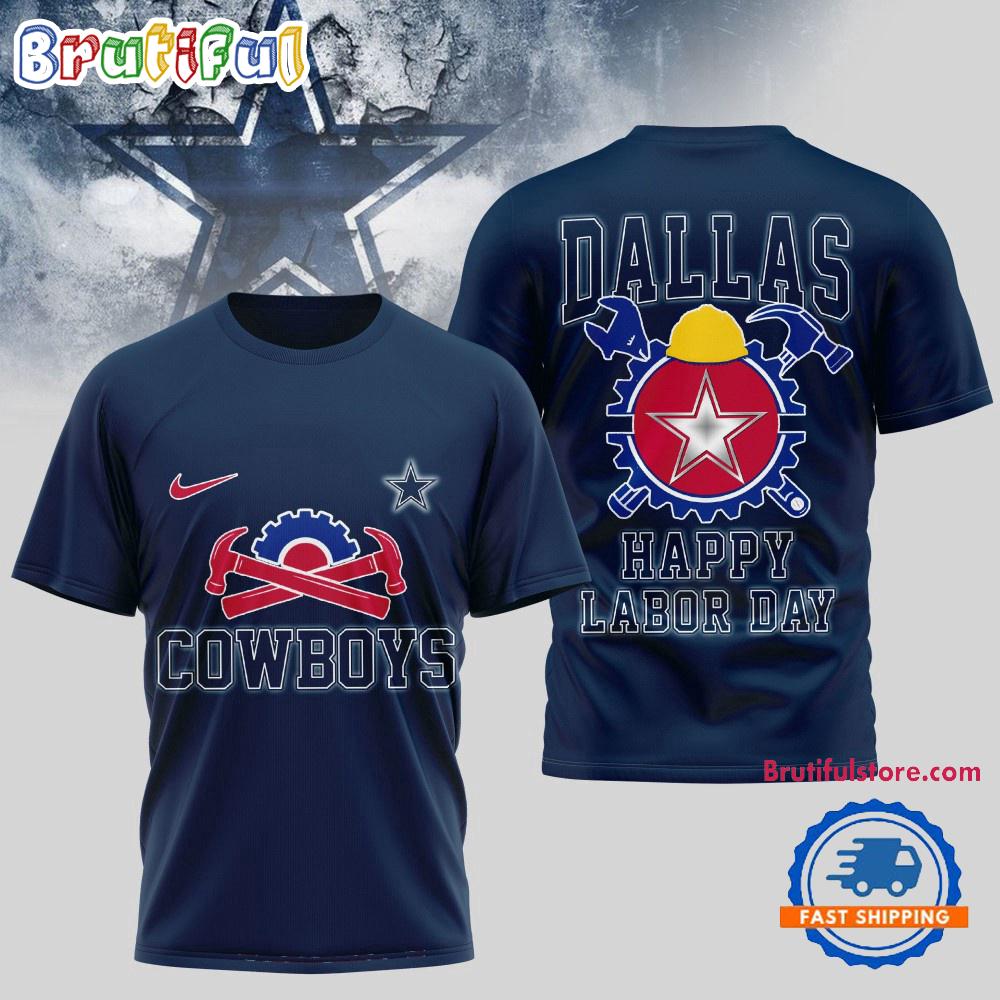 Sportswearmerch Dallas Cowboys NFL NFL Happy Labor Day 2025 Uniesx 3D Shirt For Fan