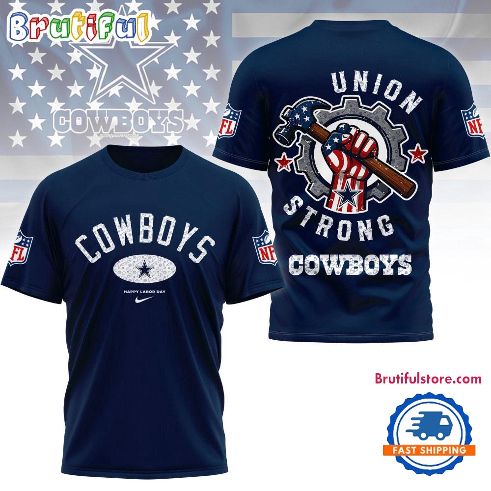 Sportswearmerch Dallas Cowboys NFL NFL Union Strong Labor Day T-Shirt For Fan