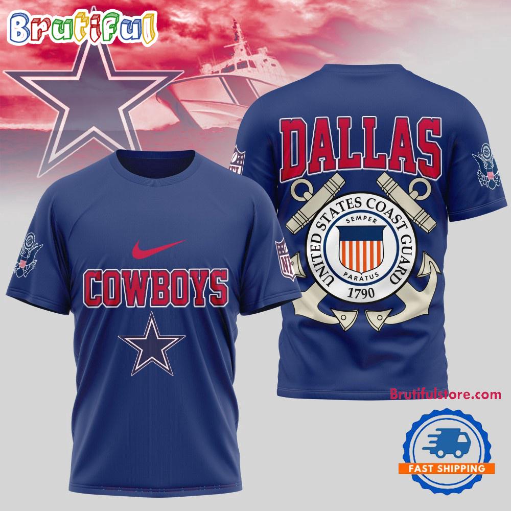 Sportswearmerch Dallas Cowboys NFL NFL United States Coast Guard T-Shirt For Fan