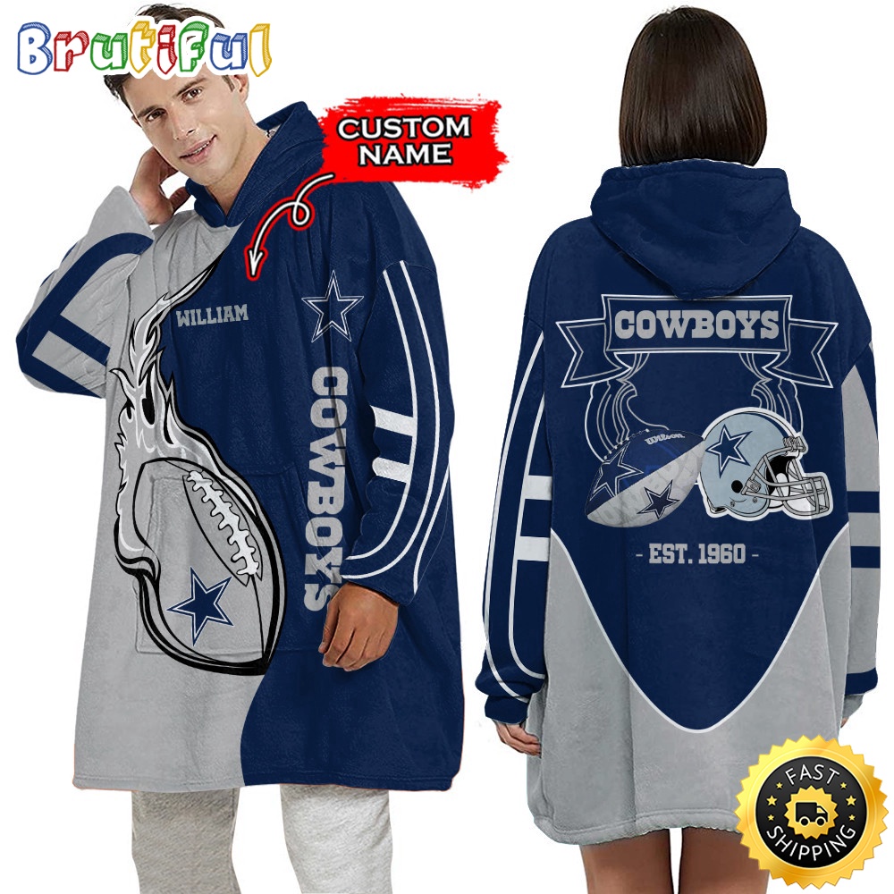Sportswearmerch Dallas Cowboys NFL Personalized Blaket Hoodie For Fan